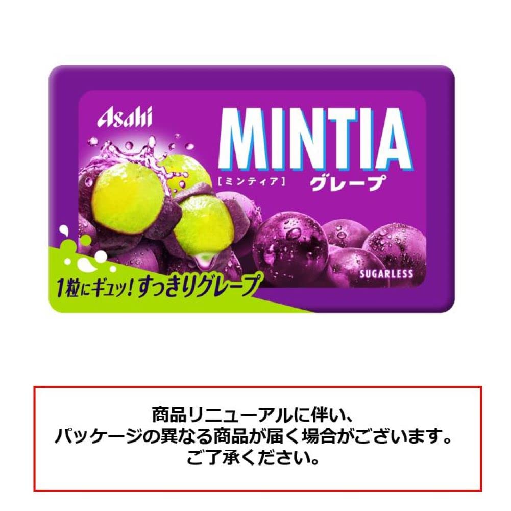 Amazon.co.jp: Asahi Group Foods Mintia Grape, 50 Tablets x 10